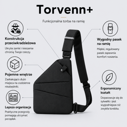 Torvenn+ Funkcjonalna Torba Na Ramię